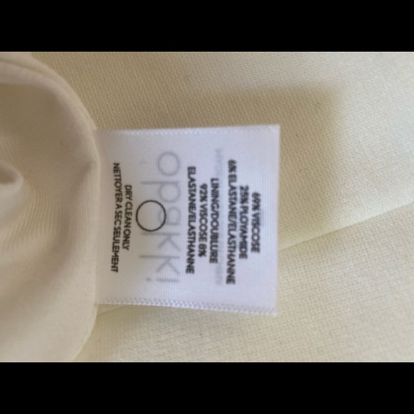 OBAKKI - NWOT - Size 4 - Off White Sleeveless Dress - Picture 4 of 4